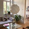 Nordic Wabi Sabi Silk Lampshade, Kitchen Pendant Light