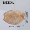 Natural Style Bamboo Rattan Lamp, Livingroom Kitchen Lighting