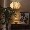 Rope Wood Pendant Light Living Room Bedroom Home Deco