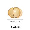 Rope Wood Pendant Light Living Room Bedroom Home Deco