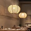 Rope Wood Pendant Light Living Room Bedroom Home Deco
