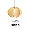 Rope Wood Pendant Light Living Room Bedroom Home Deco