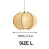 Rope Wood Pendant Light Living Room Bedroom Home Deco