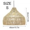 Seagrass Rope Pendant Light, Paper Rope Light Wicker Lampshade Kitchen Island Design