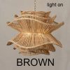 Vietnam Flower Rattan Chandelier, Creative Design Art Luminaire
