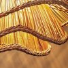 Vietnam Flower Rattan Chandelier, Creative Design Art Luminaire