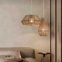 Vintage Rope Pendant Light Bedroom