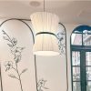 Vintage Wabi Sabi Fabric Chandelier for Restaurant Bar Dining Room