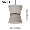 Vintage Wabi Sabi Fabric Chandelier for Restaurant Bar Dining Room