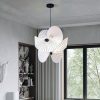 Wabi Sabi Pendant Light White Twist Umbrella Chandeliers Living Room Bedroom