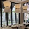 Vintage Wabi Sabi Fabric Chandelier for Restaurant Bar Dining Room