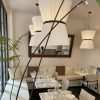 Vintage Wabi Sabi Fabric Chandelier for Restaurant Bar Dining Room