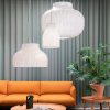 Wabi Sabi Silk Fabric Light, Dining Room Light Kitchen Lamp