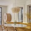 Wabi-sabi Style Fabric Pendant Lamp, Cloth Light Kitchen Dining Room