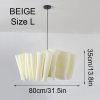 Wabi-sabi Style Fabric Pendant Lamp, Cloth Light Kitchen Dining Room