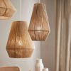Wicker Hemp Rope Pendant Light, Vintage Lamp Shade