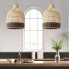 Wicker Rattan Pendant Light, Kitchen Island Lamp Interior Designer