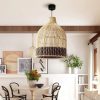 Wicker Rattan Pendant Light, Kitchen Island Lamp Interior Designer