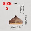 Wicker Rattan Pendant Light, Vintage Rattan Lampshade Kitchen Dinning Room Light