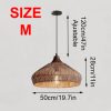 Wicker Rattan Pendant Light, Vintage Rattan Lampshade Kitchen Dinning Room Light