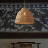 Wicker Lamshade Rope Pendant Light Kitchen Hanging Lamp