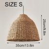 Wicker Lamshade Rope Pendant Light Kitchen Hanging Lamp