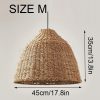 Wicker Lamshade Rope Pendant Light Kitchen Hanging Lamp