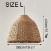 Wicker Lamshade Rope Pendant Light Kitchen Hanging Lamp