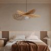 Rattan Pendant Light, Wicker Lighting, Woven Rattan Lamp shade