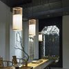 Bamboo Pendant Lights Handmade Suspension Luminaire Dining Room Lights