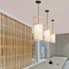 Bamboo Pendant Lights Handmade Suspension Luminaire Dining Room Lights