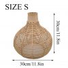 Natural Rattan Pendant Light Retro Crafts Restaurants Cafes Tea Houses Lighting