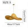 Rattan Hat Chandeliers Creative Room Decor Restaurant Vintage Art Lighting Fixtures Dining Room (7)
