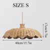 hand woven rattan light fixture bamboo pendant light hanging