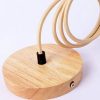 Wood Lampbase Cord