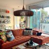 rattan lampshade, rattan pendant light, rattan light fixture, woven lamp shade
