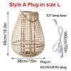 Creative Rattan Floor Lamp Candlestick Standing Lights