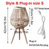Creative Rattan Floor Lamp Candlestick Standing Lights