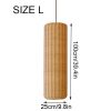 Cylinder Rattan Lampshade, Rattan Pendant Light Chandelier Kitchen Dining Room Restaurant