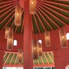 Cylinder Rattan Lampshade, Rattan Pendant Light Chandelier Kitchen Dining Room Restaurant