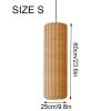 Cylinder Rattan Lampshade, Rattan Pendant Light Chandelier Kitchen Dining Room Restaurant