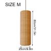Cylinder Rattan Lampshade, Rattan Pendant Light Chandelier Kitchen Dining Room Restaurant
