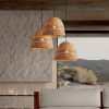 Vintage Wabi-sabi Style Pendant Lights, Wicker Light Fixture