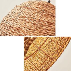 Vintage Wabi-sabi Style Pendant Lights, Wicker Light Fixture