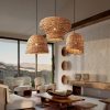 Vintage Wabi-sabi Style Pendant Lights, Wicker Light Fixture