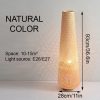Wicker Bamboo Standing Light, Rattan Floor Lamp Handmade
