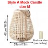 Creative Rattan Floor Lamp Candlestick Standing Lights