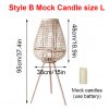 Creative Rattan Floor Lamp Candlestick Standing Lights