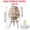 Creative Rattan Floor Lamp Candlestick Standing Lights