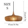 Wood Pendant Light Wooden Lighting Kitchen Lampshade Hanging